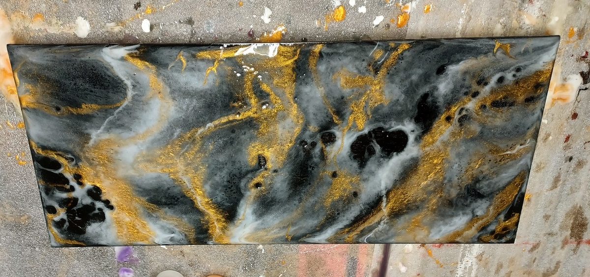 Abstract wall art piece