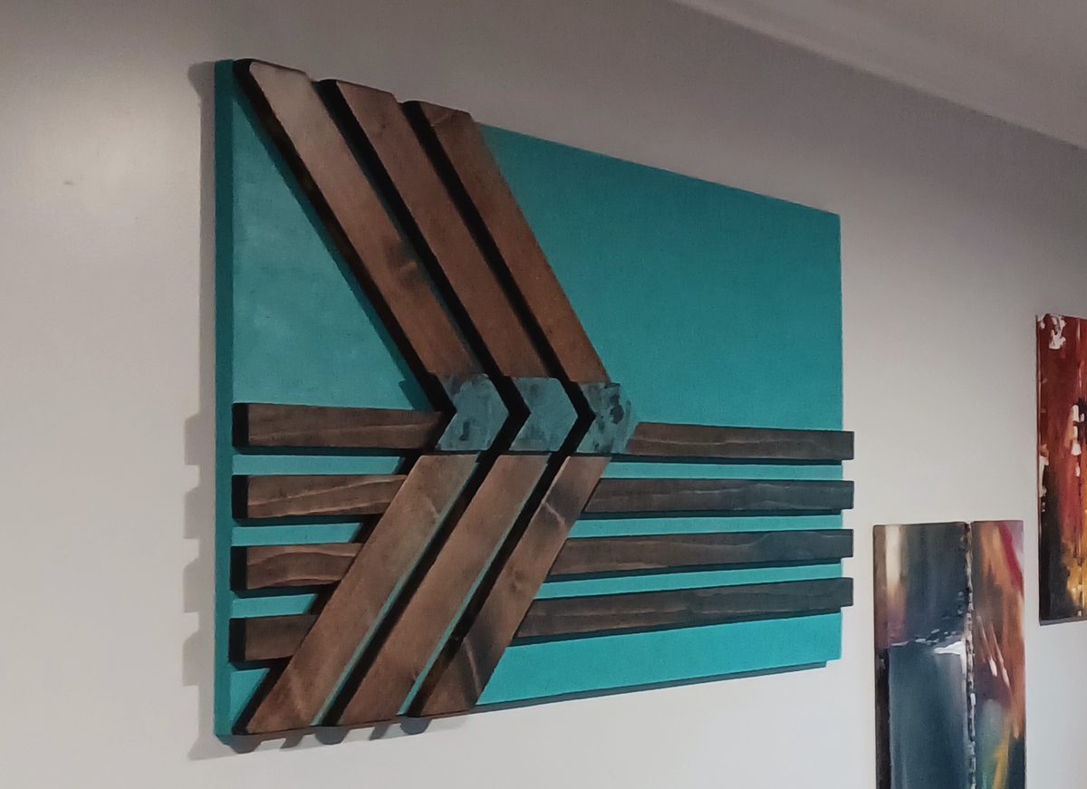 Abstract wall art piece