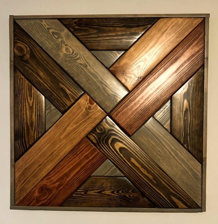 Abstract wall art piece