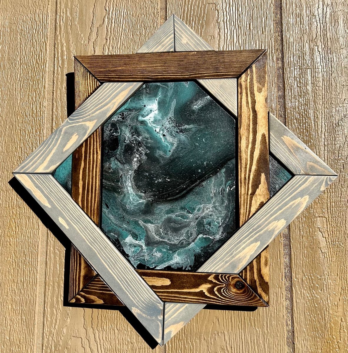 Abstract wall art piece