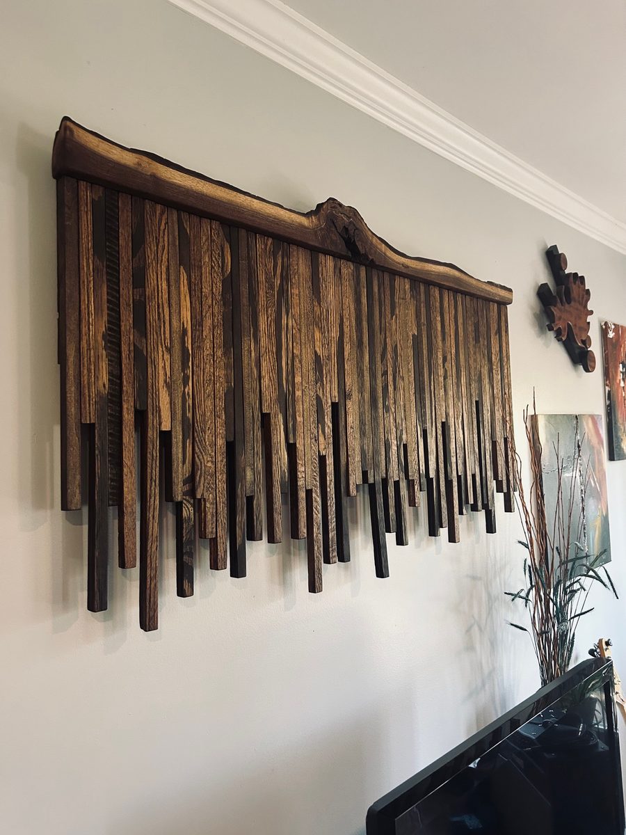 Abstract wall art piece