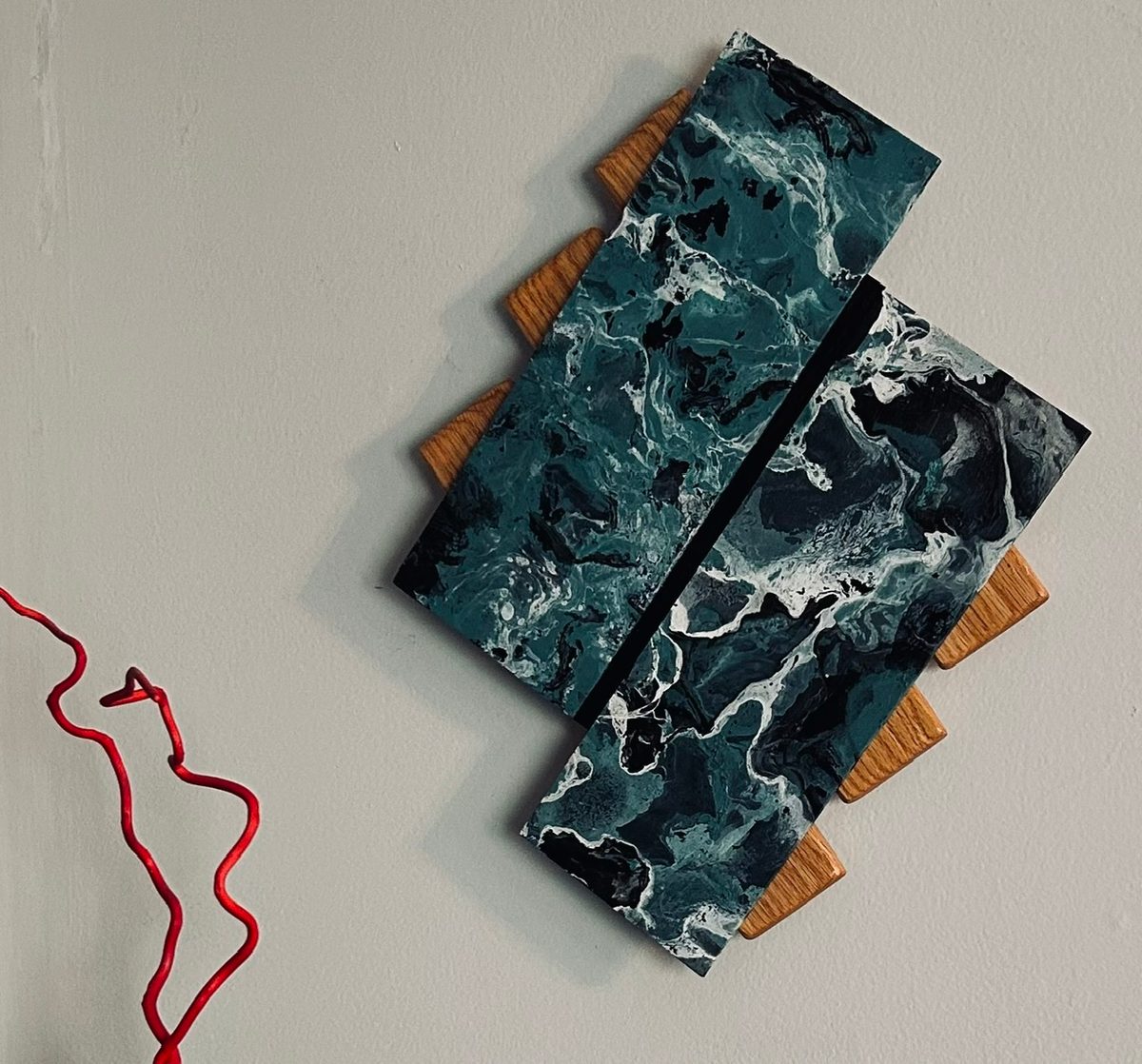 Abstract wall art piece