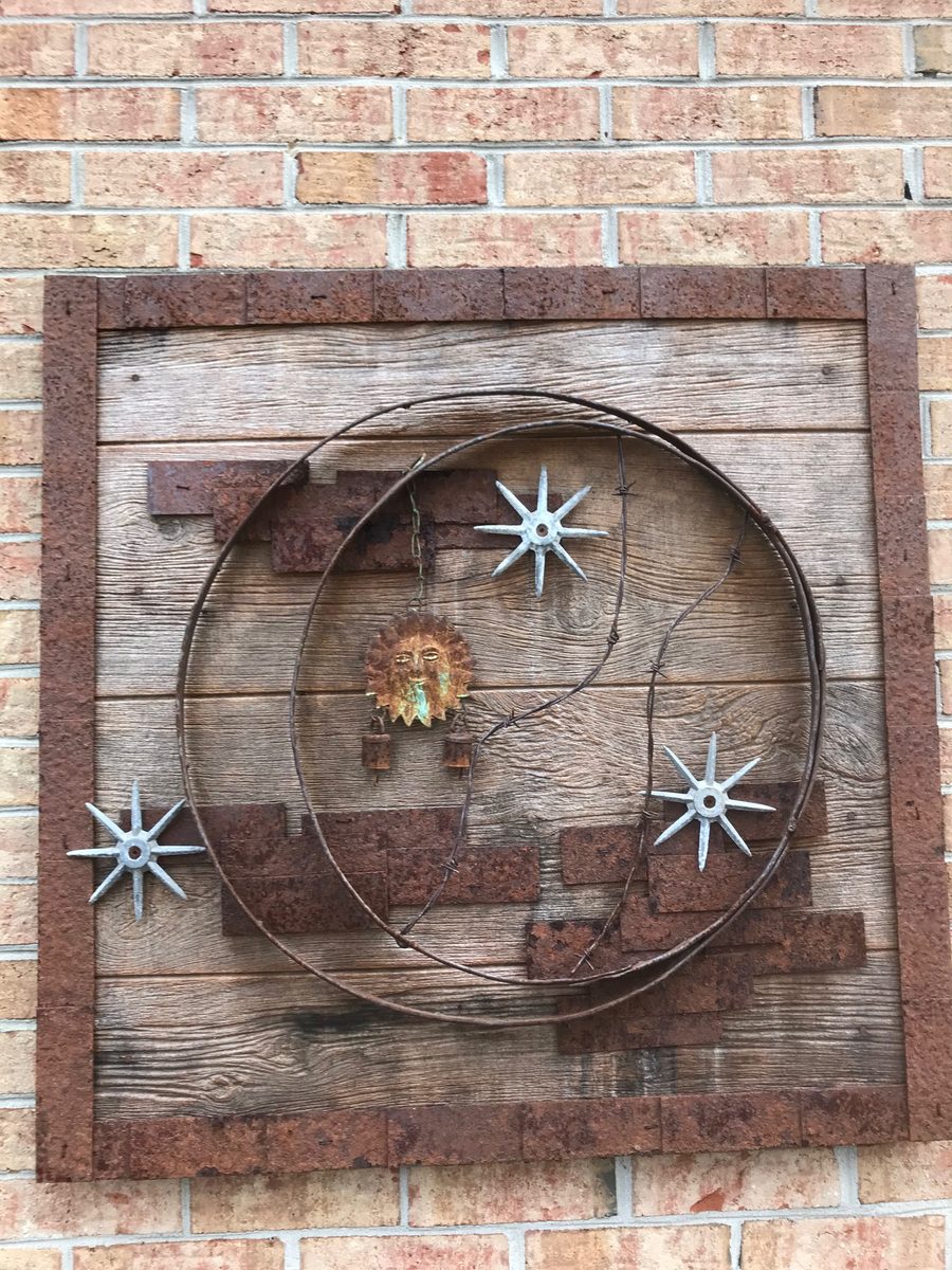 Abstract wall art piece