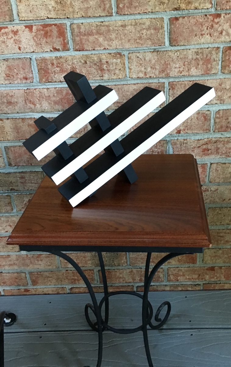 Abstract wood sculpture