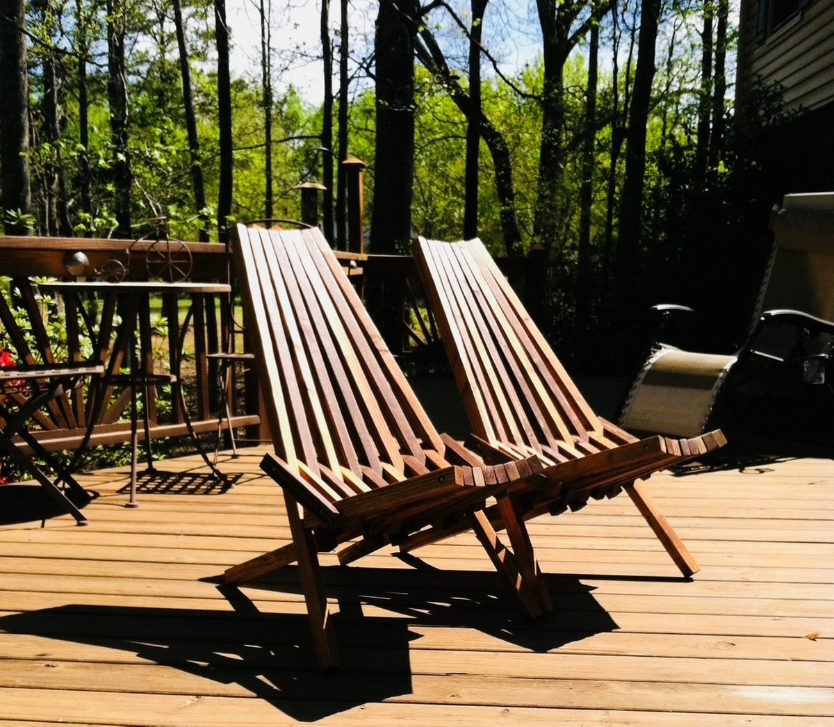 Handcrafted wood chair