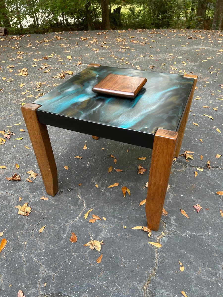 Handcrafted wood table